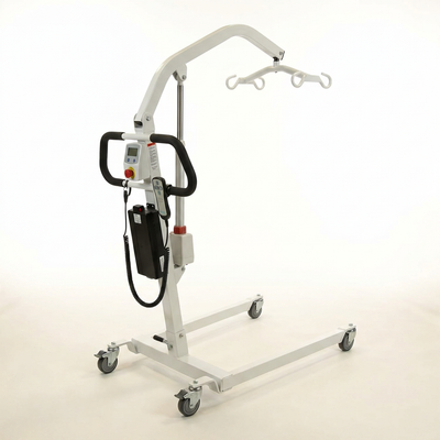 Electric Patient Lift Built for Safe Home Transfers, 400lb Capacity, LCD Display, Swan Neck Design