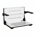 Folding Shower Bench Built for Daily Safety, Wall Mount Design, Aluminum Frame, Phenolic Seat