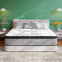 King Size Mattress, 14 Inch King Mattress in a Box, Hybrid Matress with Memory Foam & Individual Pocket Springs, Medium Firm Feel, Edge Support, Motion Isolation, Pressure Relief