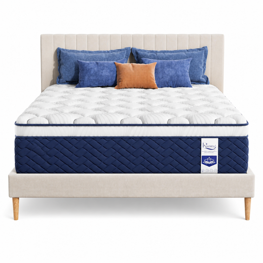 Firm Queen Mattress 14 Inch - Hotel Collection Hybrid Mattress with 7-Zone Support for Spinal Alignment, Extra Back & Hip Support, Fiberglass-Free, Certipur-Us Certified, 365-Night Trial