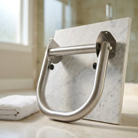 Extend-A-Hand Grab Bar Extension 12"X12"| Heavy-Duty Bathroom Safety Handrail, Non-Slip Stainless Steel Support Grab Bar for Elderly, Disabled & Injury Recovery. — Studio Shot