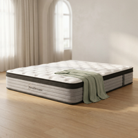 King Size Mattress, 14 Inch King Mattress in a Box, Hybrid Matress with Memory Foam & Individual Pocket Springs, Medium Firm Feel, Edge Support, Motion Isolation, Pressure Relief — Studio Shot