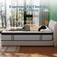 King Size Mattress, 14 Inch King Mattress in a Box, Hybrid Matress with Memory Foam & Individual Pocket Springs, Medium Firm Feel, Edge Support, Motion Isolation, Pressure Relief