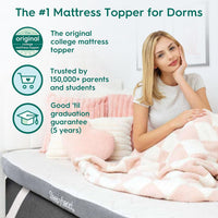 Full Size 3 Inch Mattress Topper Super, Thick Cooling Gel & Copper-Infused Memory Foam for College Dorm, Pressure Relief, Removable Washable Cover, Certipur-Us Certified (Full 3")